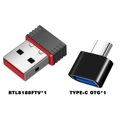 R36S WiFi RTL8188FTV USB Dongle And Type C OTG Adapter Compatible With R36S R36H R36 R36Plus Driver Ready