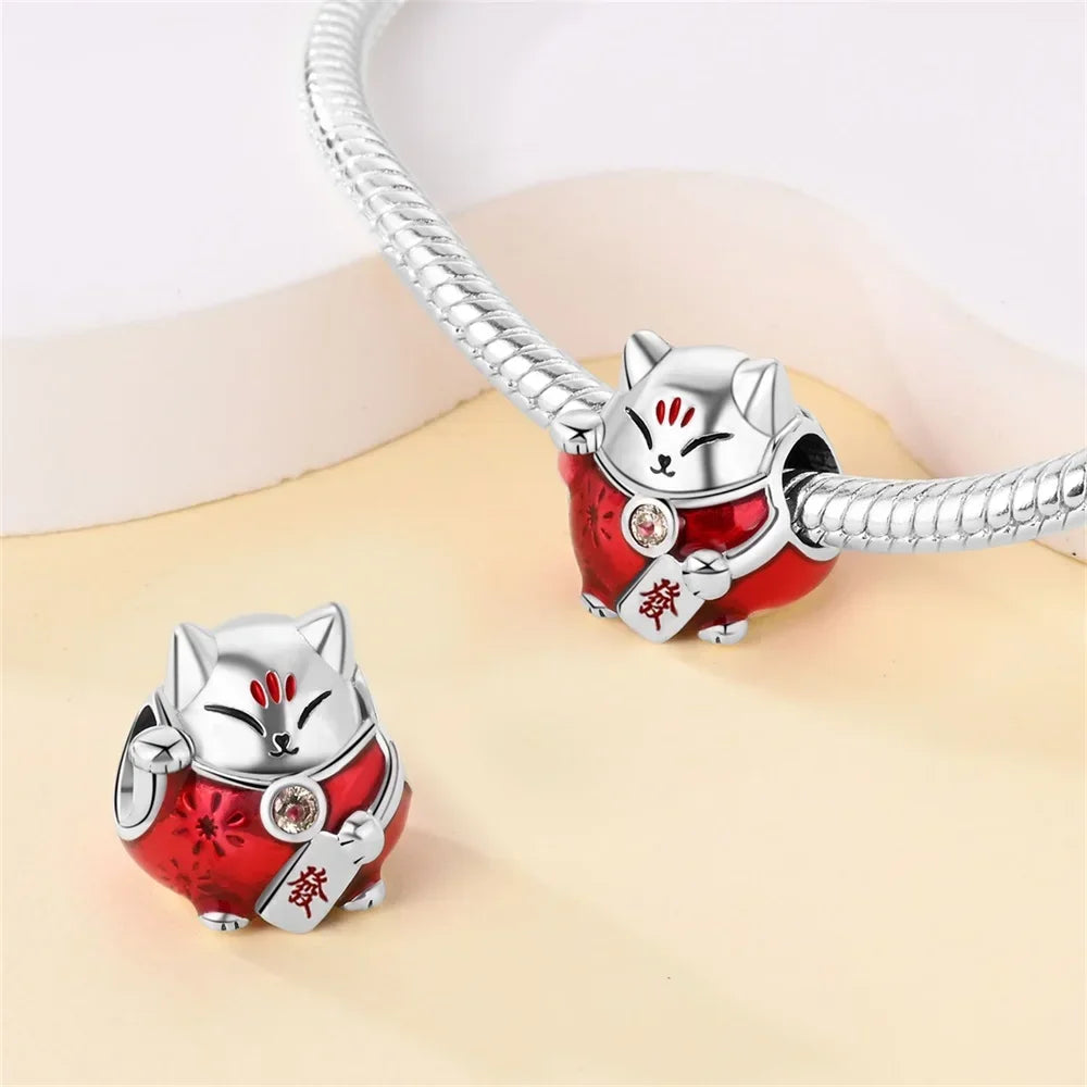 925 Sterling Silver Festive Cookie House Heart Nutcracker Dangle Charm for DIY Christmas Tree and Original Bracelet Gift
