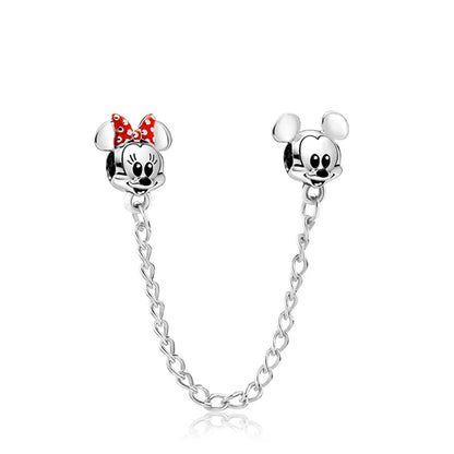 Exquisite 925 Silver Shell Bead Mouse Pendant for European Bracelets – DIY Jewelry Accessory with Zircon