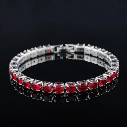 Elegant Sterling Silver CZ Tennis Bracelet for Women Wedding Fashion Jewelry