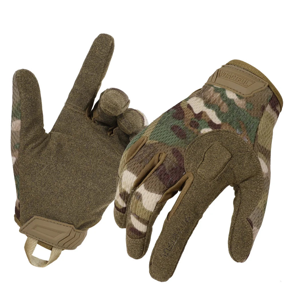 Tactical Full Finger Gloves Touch Screen Breathable Gear Men Full Finger CP CHINA