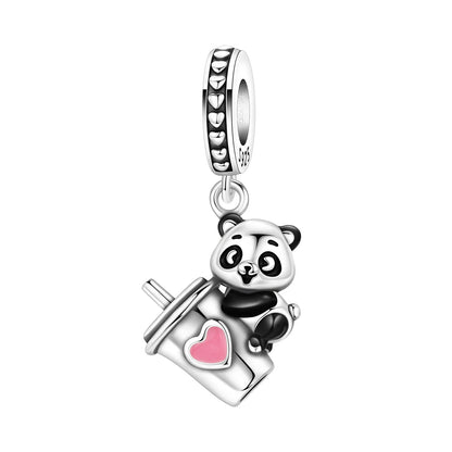925 Sterling Silver Cute Pet Animal Pendant Charm Gift