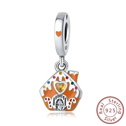 2025 Sterling Silver Christmas Charm Beads for Bracelets and Pendants SSC082