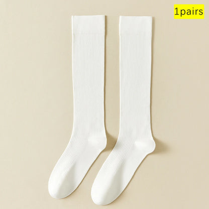 Lightweight Stackable Seamless Cotton Blend Mid Calf Socks