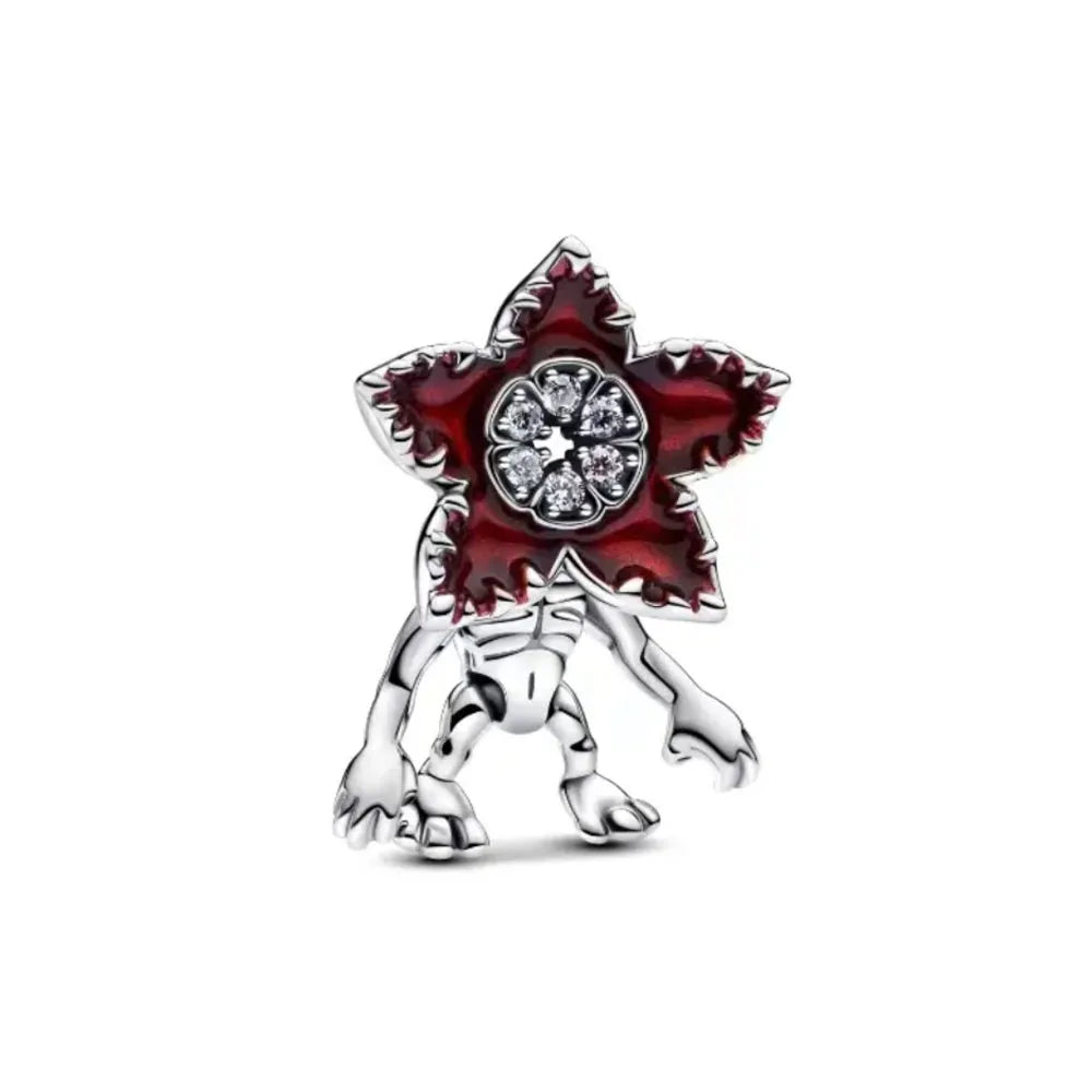 925 Silver Monkey Elephant Sun Moon Bead Pendant Charm