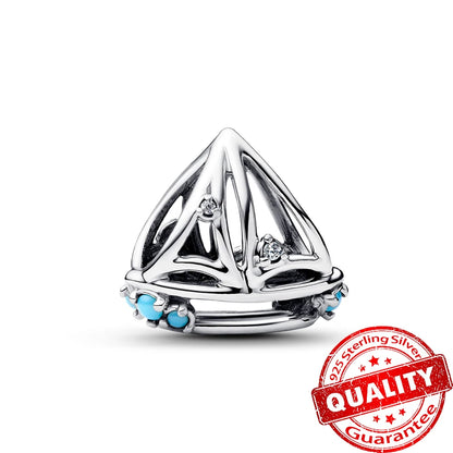 Sterling Silver Ocean-Themed Charm Pendant for Bracelets and Necklaces FCC520