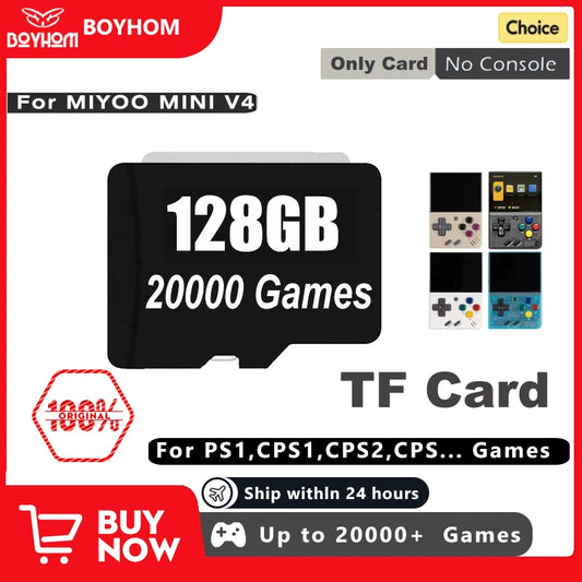 Miyoo Mini V4 SD Card For Handheld Linux System With Over 10,000 Games TF Game Card