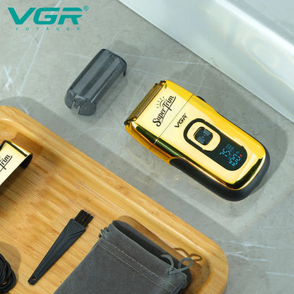 Original VGR Rechargeable Electric Shaver for Men with Washable Bald Head Shaving Machine and Wet Dry Functionality