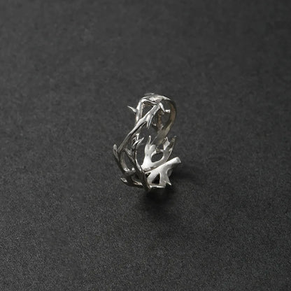 Vintage Style Couples' Rings with Branches and Thorns Design