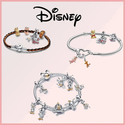 Disney 925 Sterling Silver Stitch Minnie Winnie Dangle