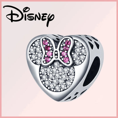 Disney 925 Sterling Silver Stitch Minnie Winnie Dangle