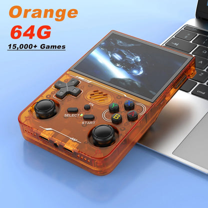 BOYHOM R36XX Handheld Retro Game Console 3.5 Inch IPS 640 x 480 Screen 256GB Expandable Storage 3000mAh Battery WiFi Type C Support 128GB And 64GB Game Libraries