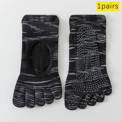 Split Toe Pilates Socks Breathable Non Slip Arch Support