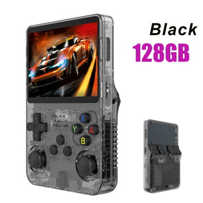 128GB Open Source R36S Retro Handheld Game Console Linux 3.5 Inch IPS Pocket Portable Player With 15000 Preloaded Games