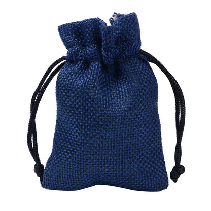 Colorful Cotton Jute Gift Pouches Set of 50 - Customizable Storage Bags for Jewelry and Accessories