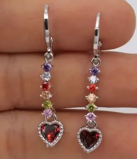 Classic Trend Earrings Gold Color Filled Zircon Dangle Jewelry C1035-2