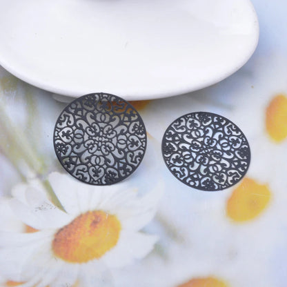 Brass Leaf Sunflower Waterdrop Charms Set for DIY Jewelry Making