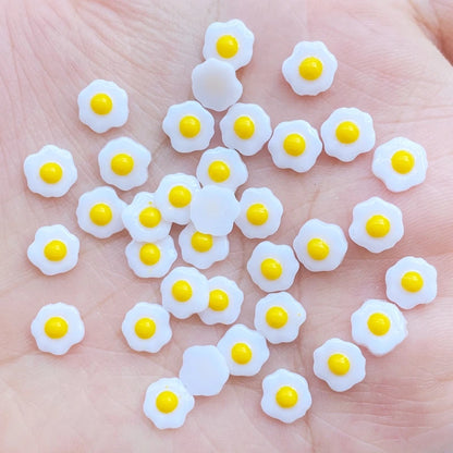 Rhinestone Nail Art Decoration Set 100 Pieces Mini Egg 3D Resin Charms for DIY Manicure