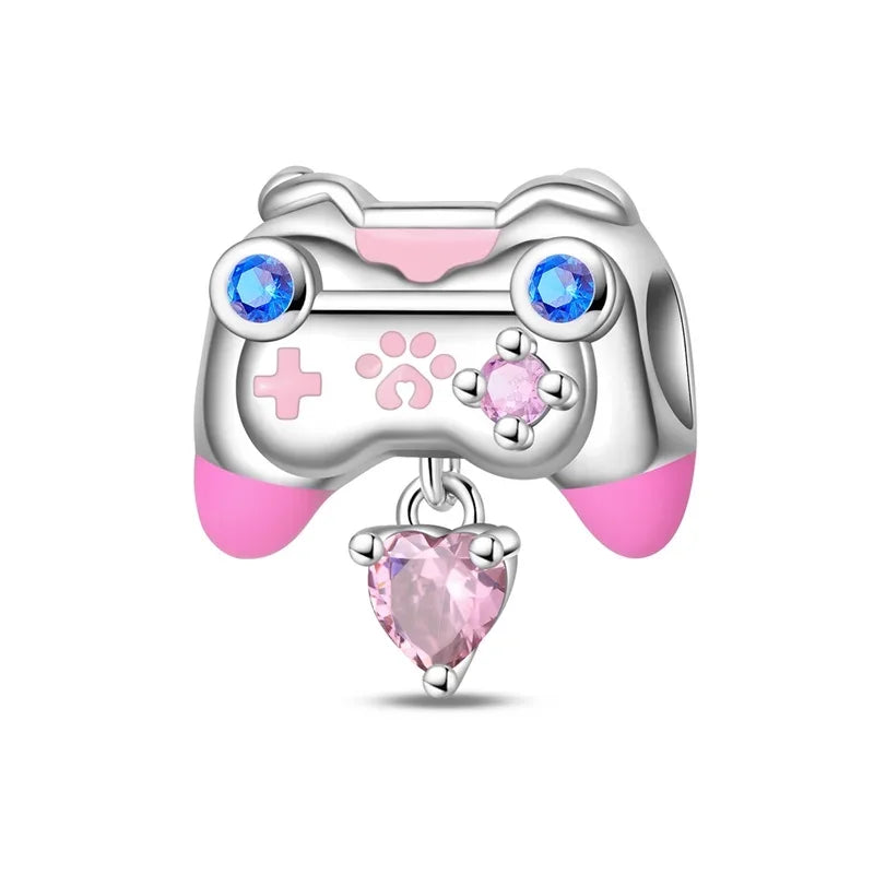 Original 925 Sterling Silver Magic Cube Charm Bead Pendant with Zircon for Bracelet and Necklace Jewelry