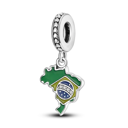 Travel Series 925 Silver Plane World Paris Charm Beads for Bracelet Jewelry Making KTC139