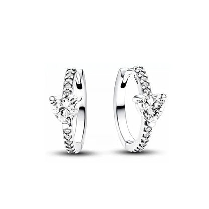 Hot Selling 925 Silver Square Leaf Sun and Moon Shaped Earrings Perfect Gift for European Women P187