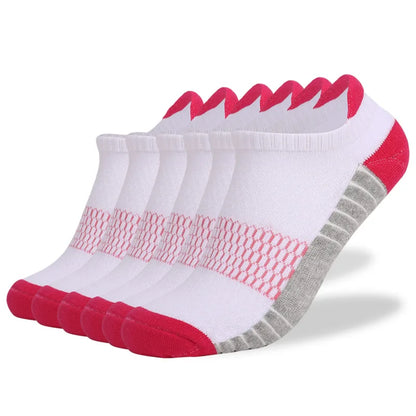 6 Pairs Women Cushioned Sports Socks Anti Odor Arch Support