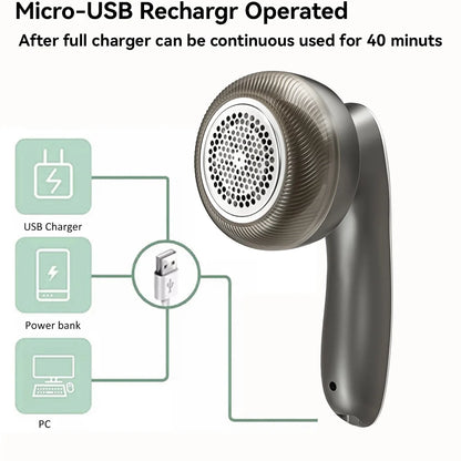Electric Digital Display Lint Remover Portable Fabric Shaver for Quick and Easy Cleaning