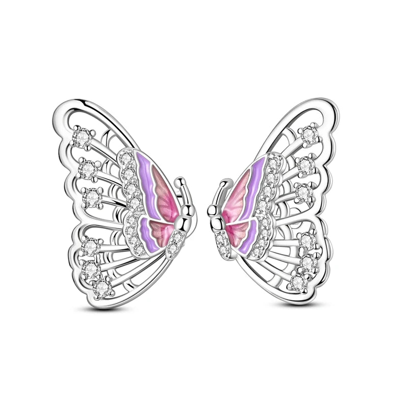 925 Sterling Silver Zirconia Hoop Earrings for Women Engagement Birthday Gift KTE447