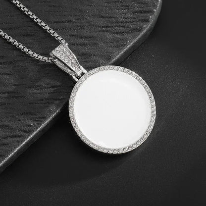Cubic Zirconia Hip Hop XO Pendant Necklace for Men and Women