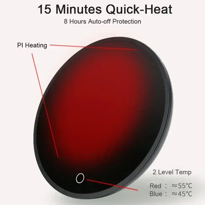 New Coffee Mug Cup Warmer for Home Office Milk Tea Water Heating Pad 2 Constant-Temperatures Optional Auto-Off Gift Idea