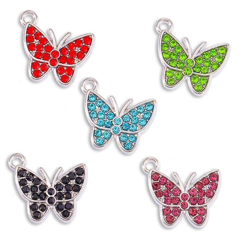 Vibrant Butterfly Resin Charms Set for DIY Women's Dangle Earrings Jewelry Making