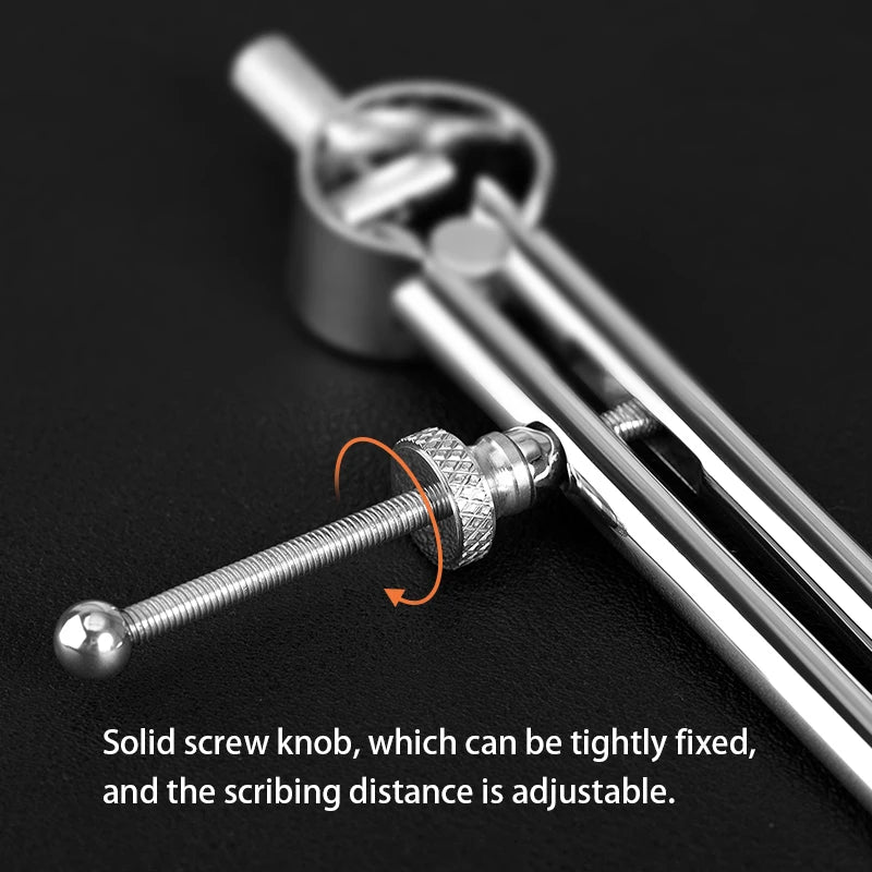 WUTA 304 Stainless Steel Wing Divider Precision Compass Tool Default Title