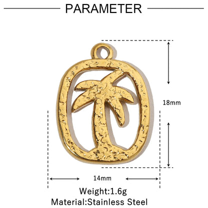 Elegant French Stainless Steel Sun Charms Necklace Set for Women