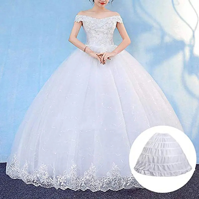 Elegant Bridal Crinoline Petticoat Underskirt for Ball Gown Dresses
