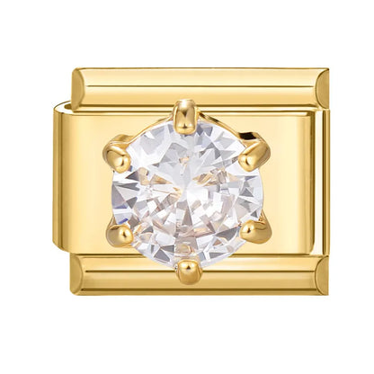 Golden Charm Italian Links for DIY Stainless Steel Bracelet Making