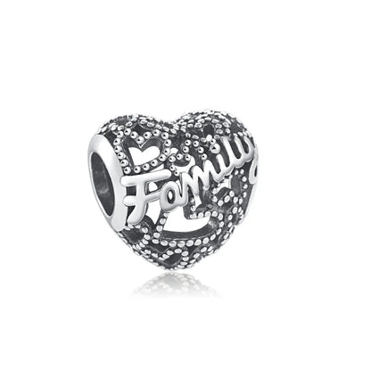 925 Sterling Silver Loving Grandma Family Tree Charm