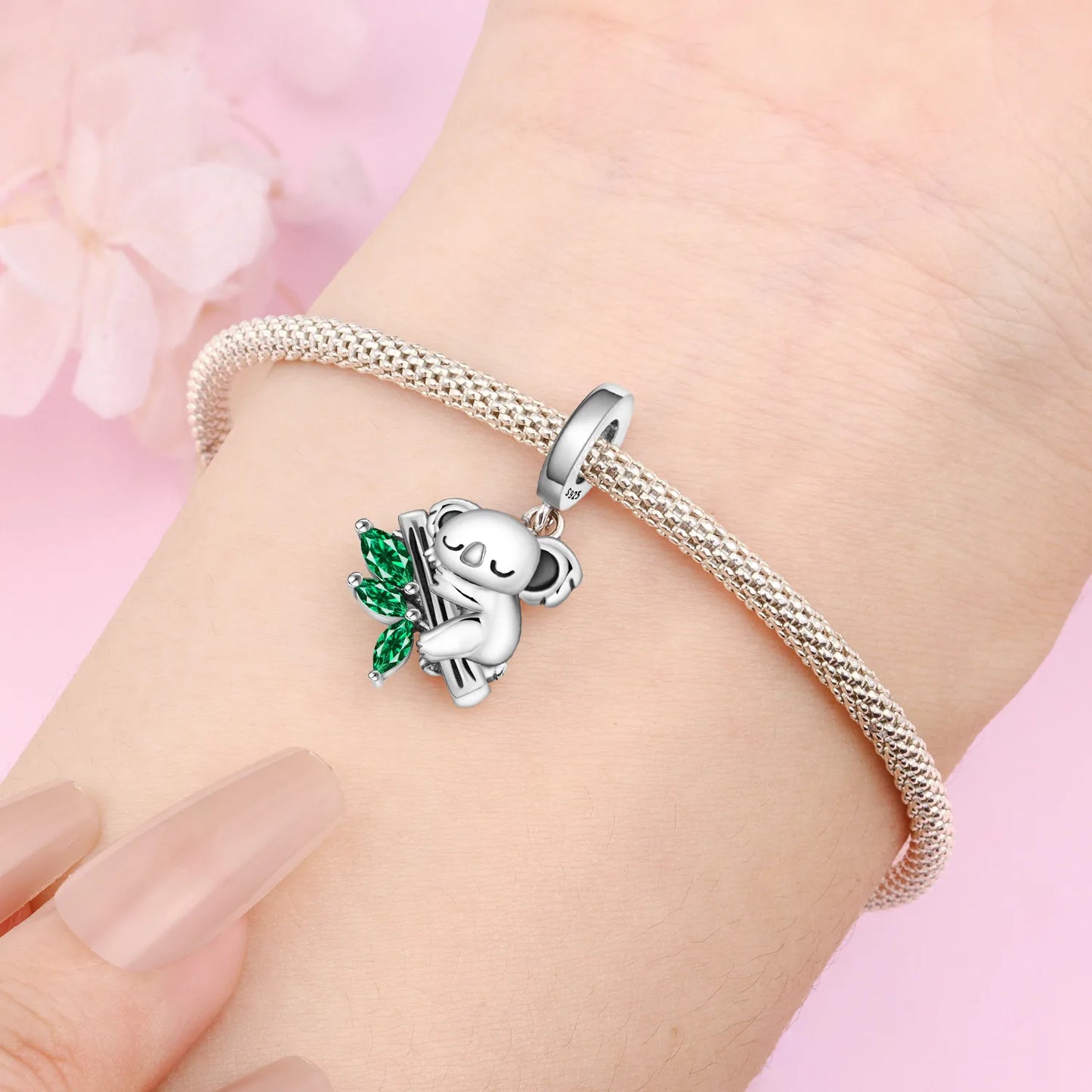 925 Sterling Silver Cute Pet Animal Pendant Charm Gift