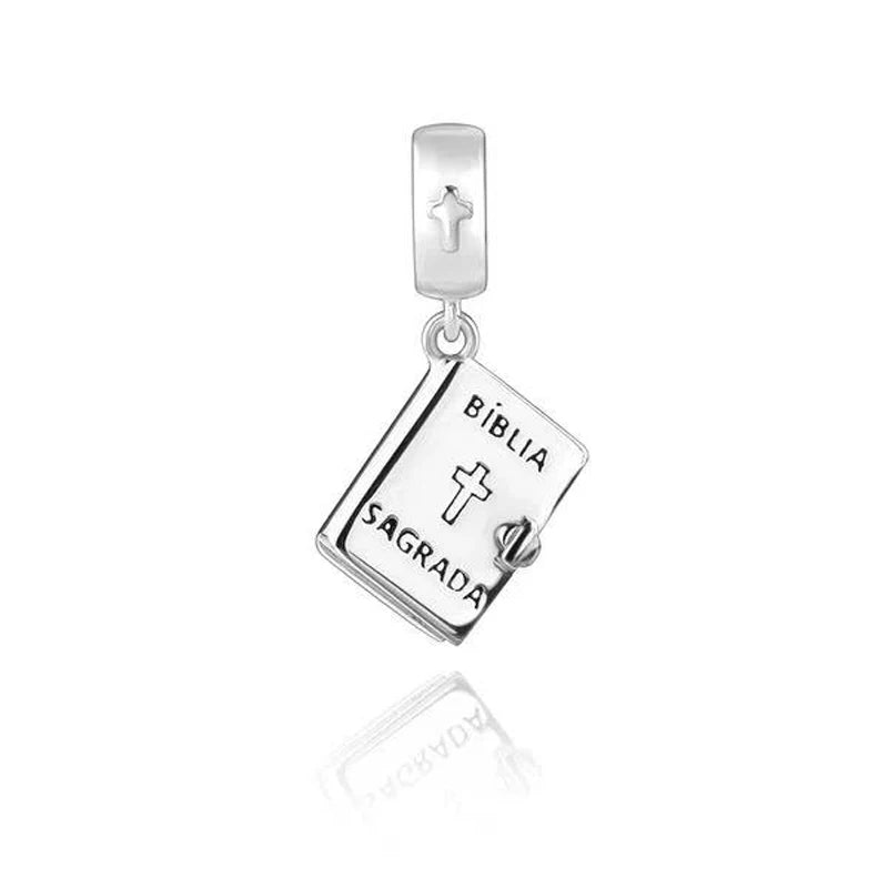 925 Sterling Silver Nurse Cross DIY Charms Beads Zircon