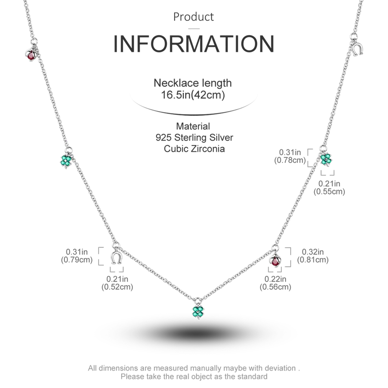 925 Sterling Silver Firefly Heart Zircon Pendant Necklace for Women Anniversary Birthday Gifts KTN028