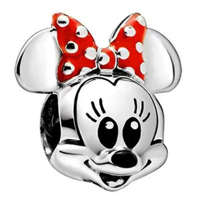 Disney Mickey and Minnie Ice and Snow Princess Charm Pendant for DIY Jewelry DL-052