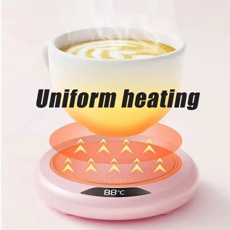 Thermostat Coaster USB Home Heating Coaster with 3-Speed Adjustment 55 Degrees Constant Temperature