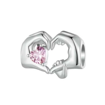 Elegant 925 Silver Cat Bear Ice Cream Pendant Bead for European Bracelet