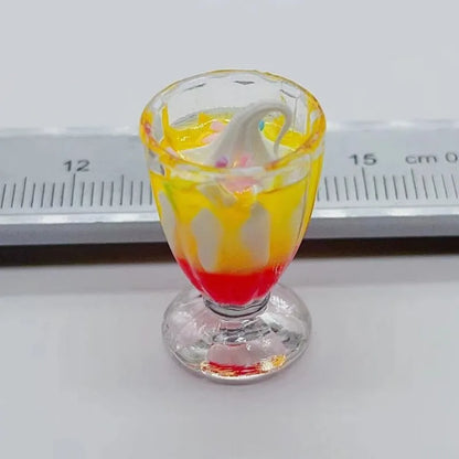 Charming 3D Resin Ice Cream Pendants for DIY Jewelry Crafting