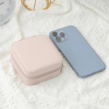 Portable Jewelry Storage Box Mini Organizer for Travel and Home Use