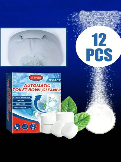 12PS Toilet Cleaner Powerful Water Scum Remover Tablet