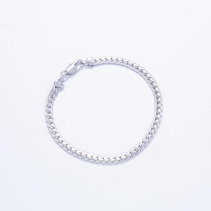 Luxury Silver Necklace Chain 5mm for Men and Women Fashion Jewelry 60cm 24in