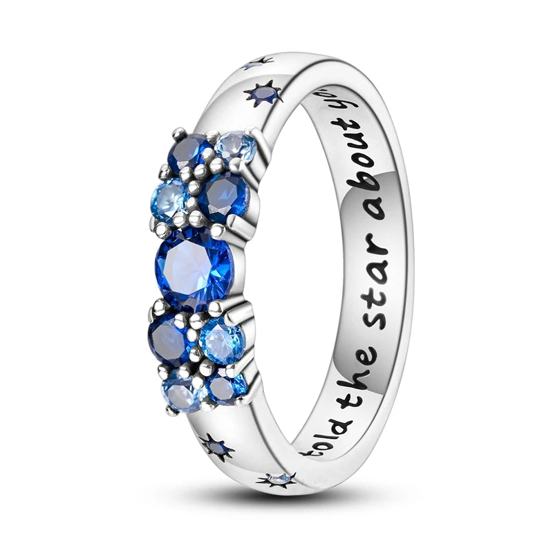 Silver Plated Luxury Stackable Ring with Infinite Flower Design and Zircon for Women Engagement and Wedding Parties APTR046