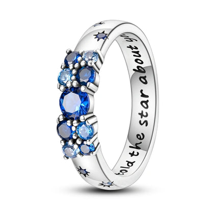 Silver Plated Luxury Stackable Ring with Infinite Flower Design and Zircon for Women Engagement and Wedding Parties APTR046