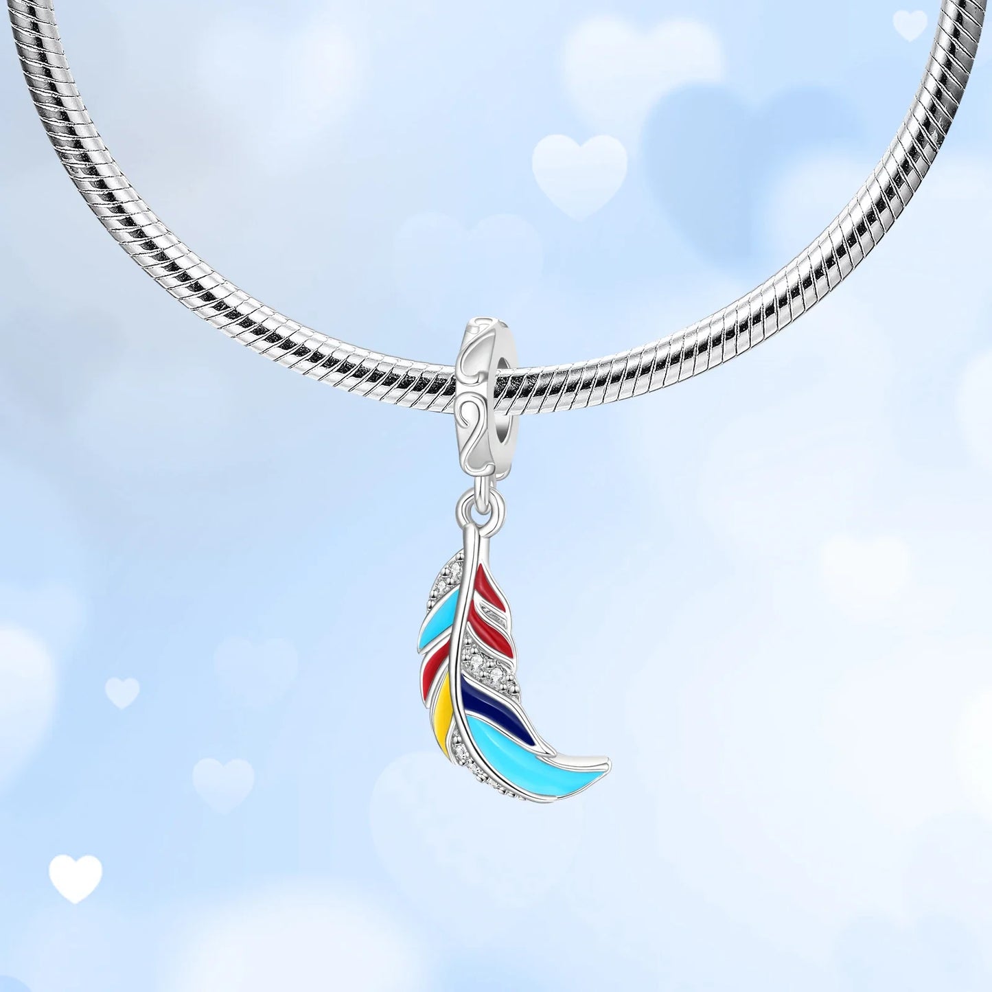 925 Sterling Silver Colorful Dreamcatcher and Hot Air Balloon Charms for DIY Necklace and Bracelet Jewelry