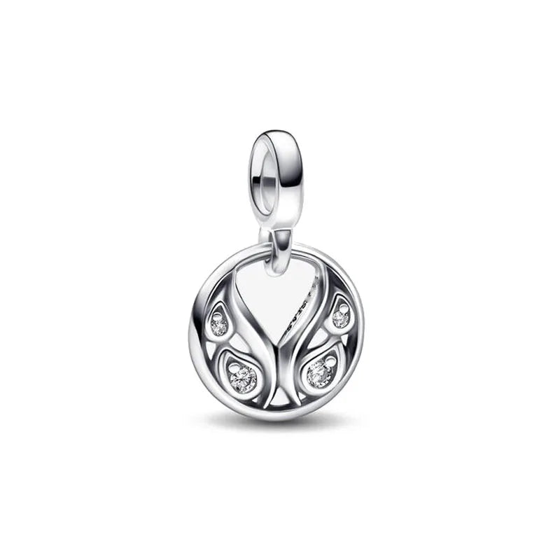 2025 Hot Selling 925 Silver ME Series Golden Tooth Elephant Pendant for European Original ME Bracelet DIY Charm Jewelry